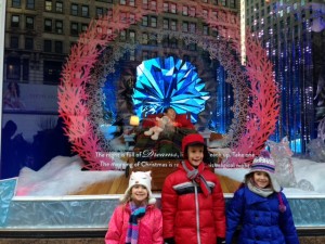 Ironically, the window behind our three amigos says, "The night is full of dreams, little one. Reach up. Take one."